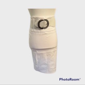 Enlin White Pencil Skirt Woamans Size Medium